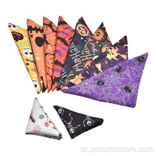 Bandanas de cachorro triangle bibs lenço de estimação de abóbora